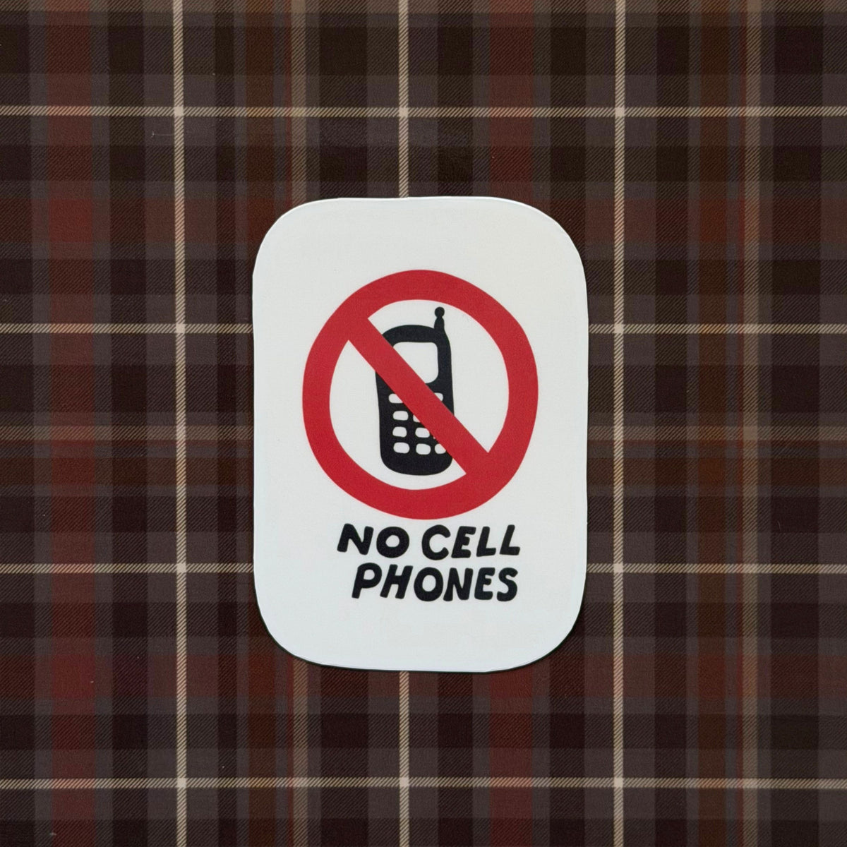 No Cell Phones - Sticker