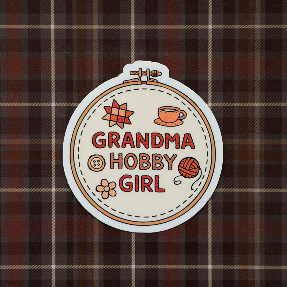 Grandma Hobby Girl - Sticker
