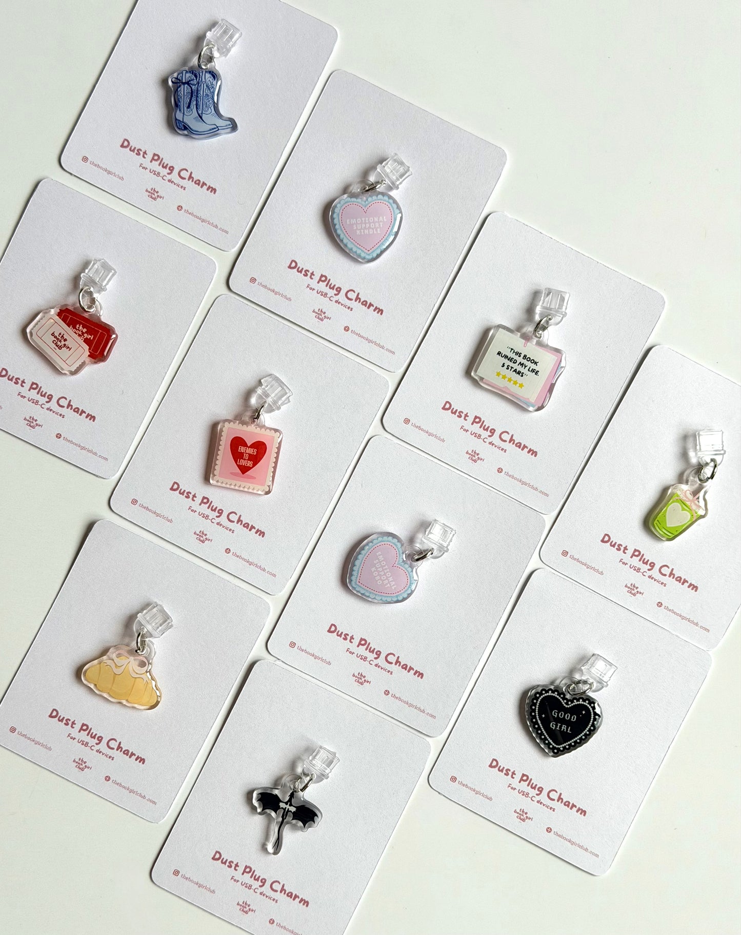 Book Club Ticket – USB C Dust Plug Charm