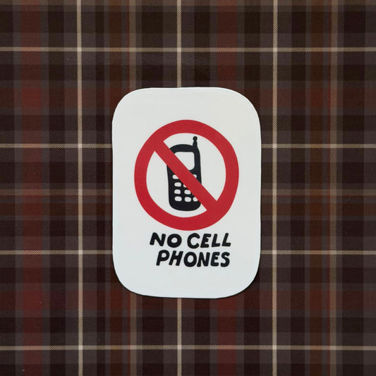 No Cell Phones - Sticker