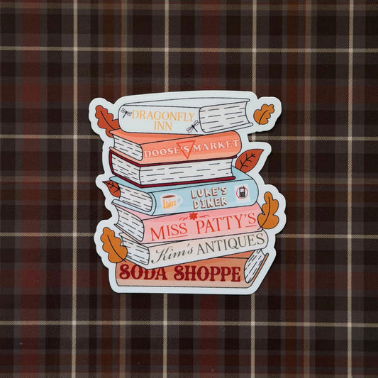 Book Stack - Sticker