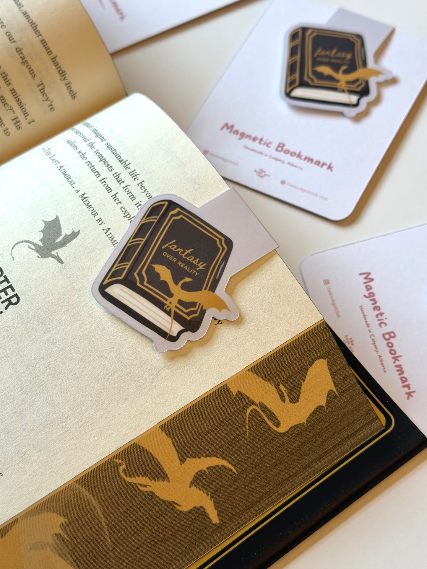 Fantasy Over Reality - Magnetic Bookmark