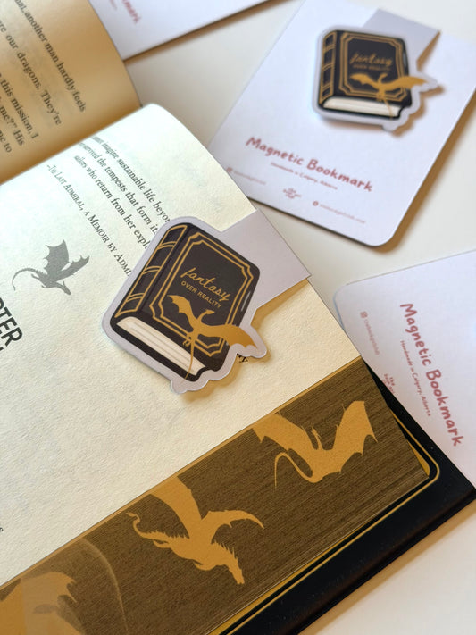 Fantasy Over Reality - Magnetic Bookmark