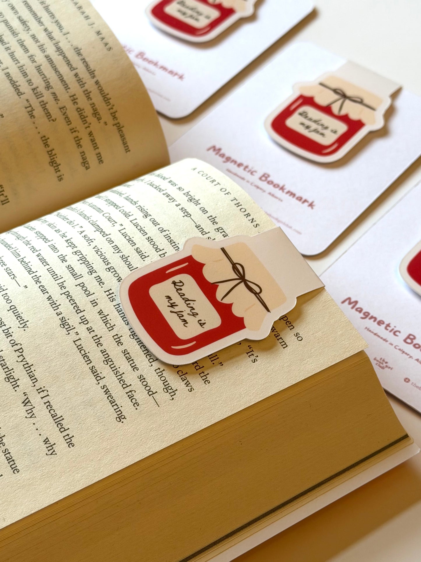 Reading is my Jam - Magnetic Bookmark