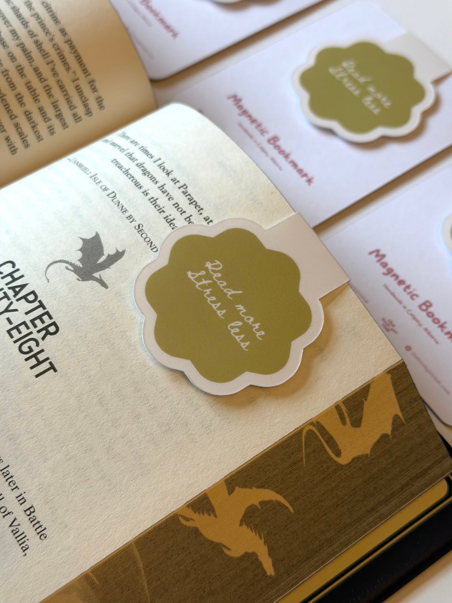 Read More, Stress Less - Magnetic Bookmark