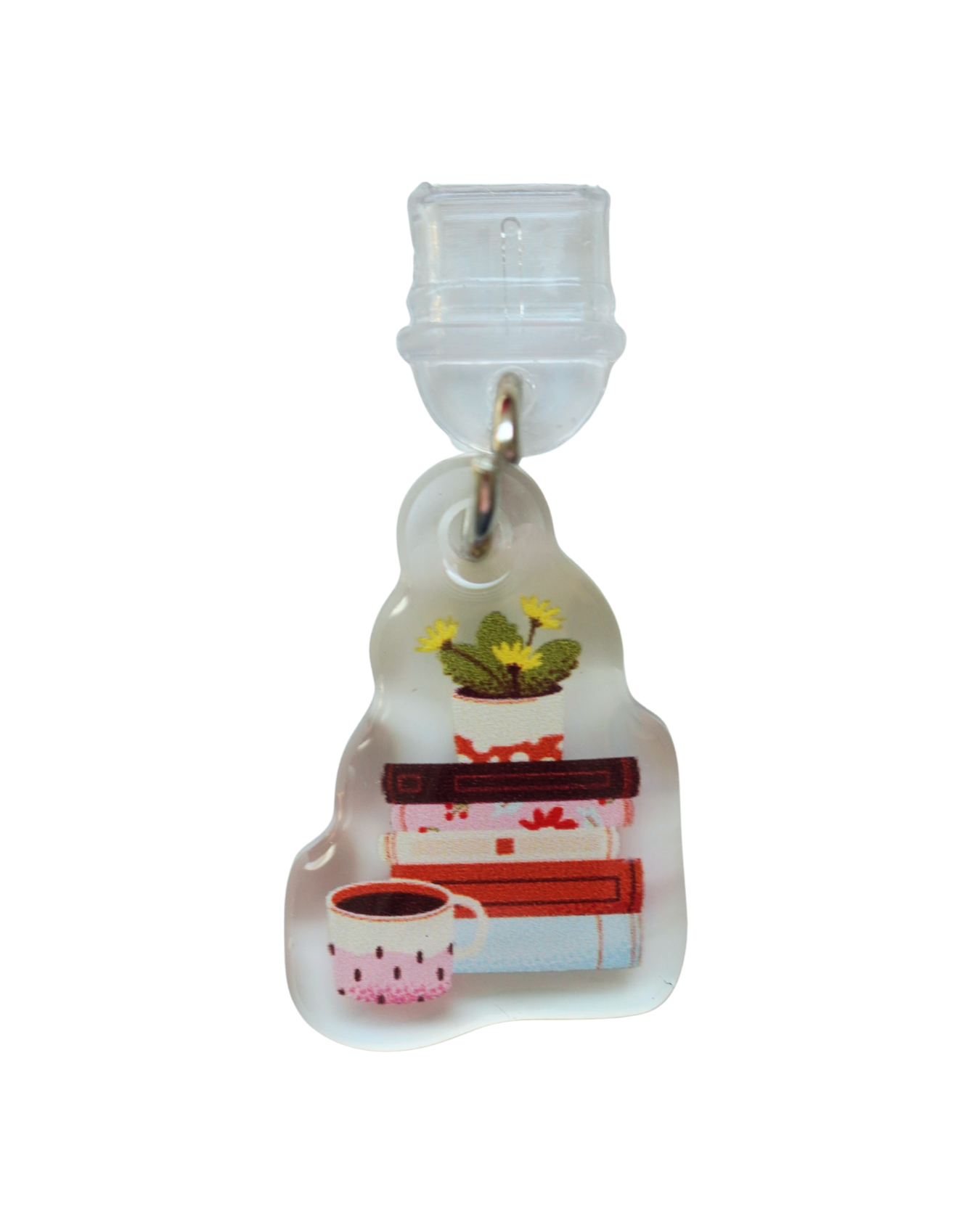 Book Stack - USB C Dust Plug Charm