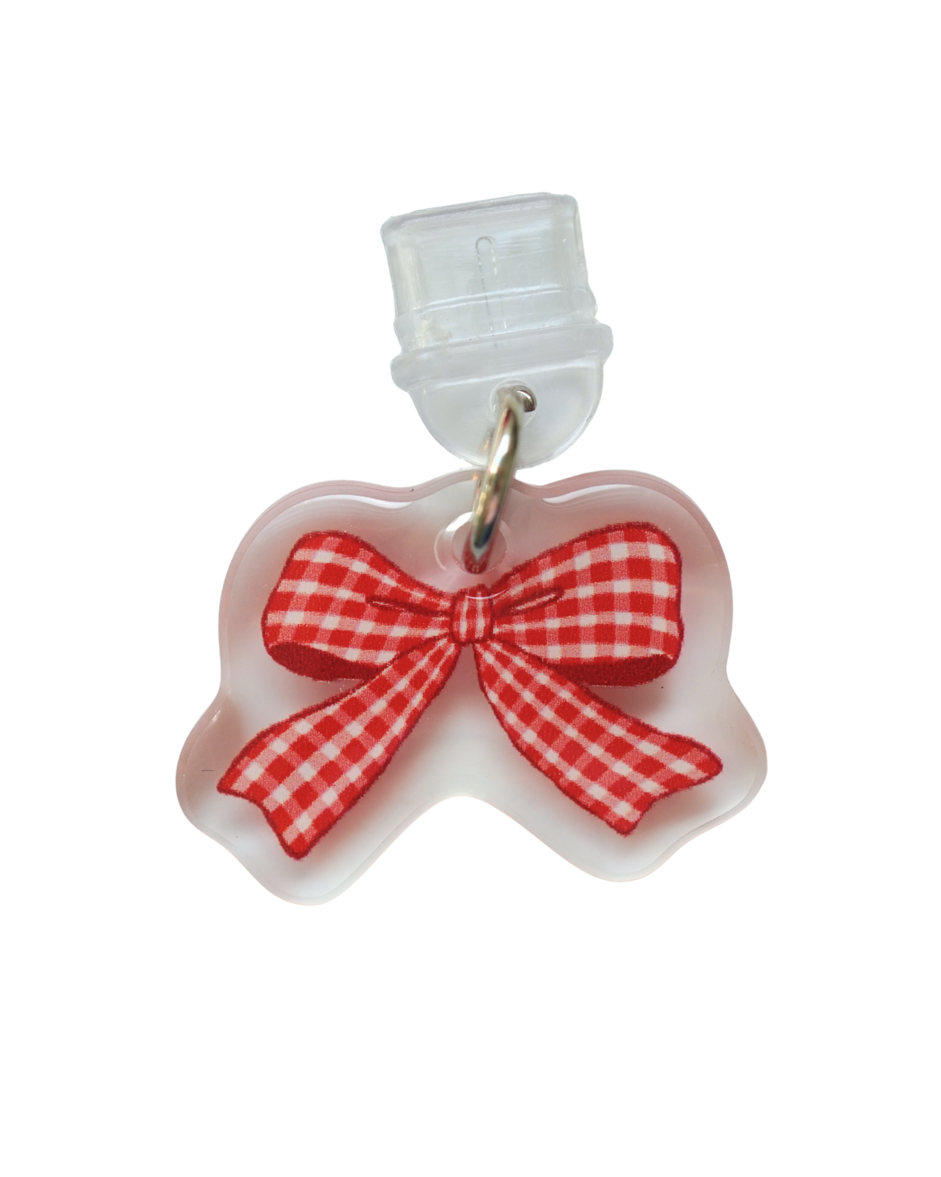 Gingham Bow - USB C Dust Plug Charm