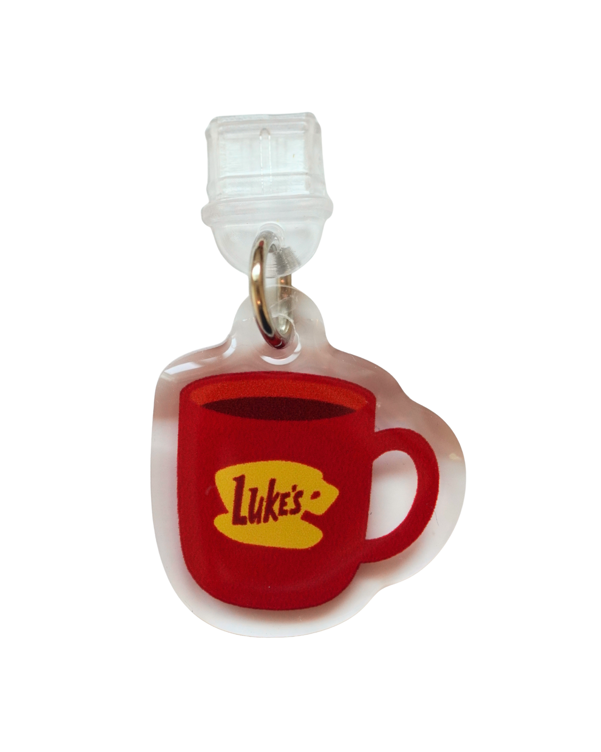 Red Diner Mug - USB C Dust Plug Charm