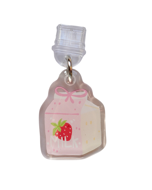 Strawberry Milk - USB C Dust Plug Charm